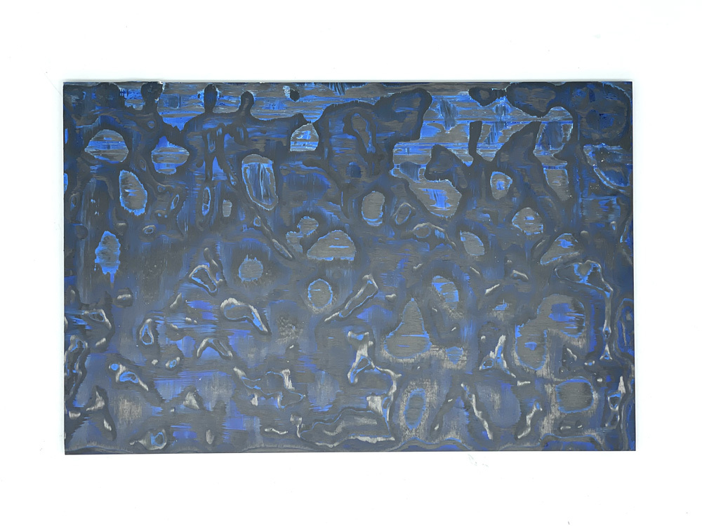 Fluid Pattern Carbon Fiber - Blue - "Storm"