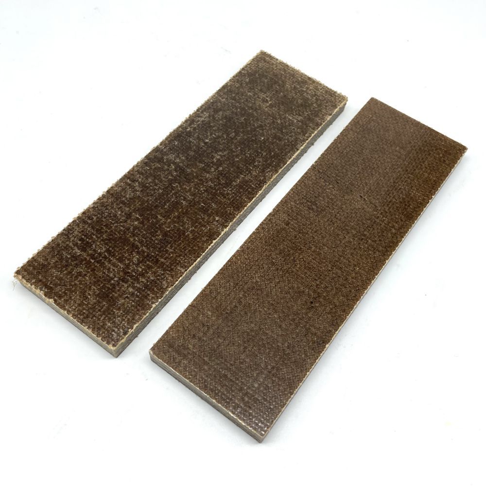 Brown burlp Micarta Scales  160×50×8.0mm