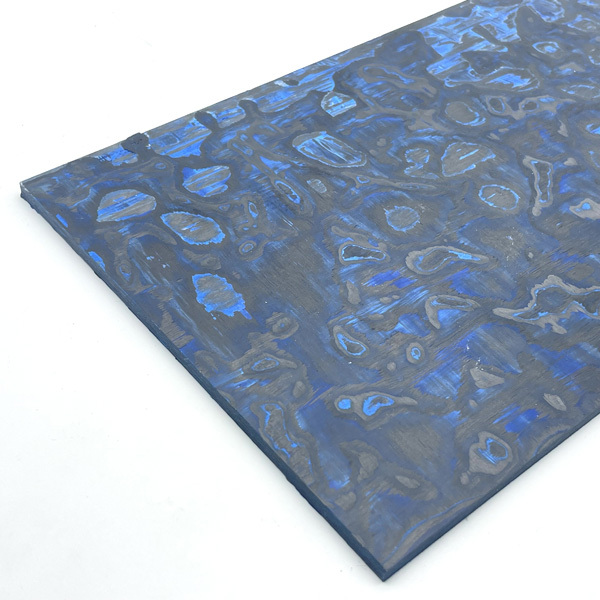 Black/Blue - "Storm" - Carbon Fiber Material