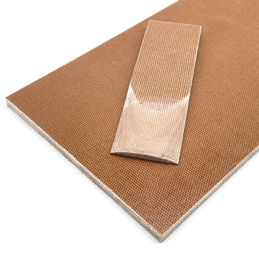 Coarse Weave Brown Canvas Micarta Scales/Sheets - Micarta Knife Handle Material