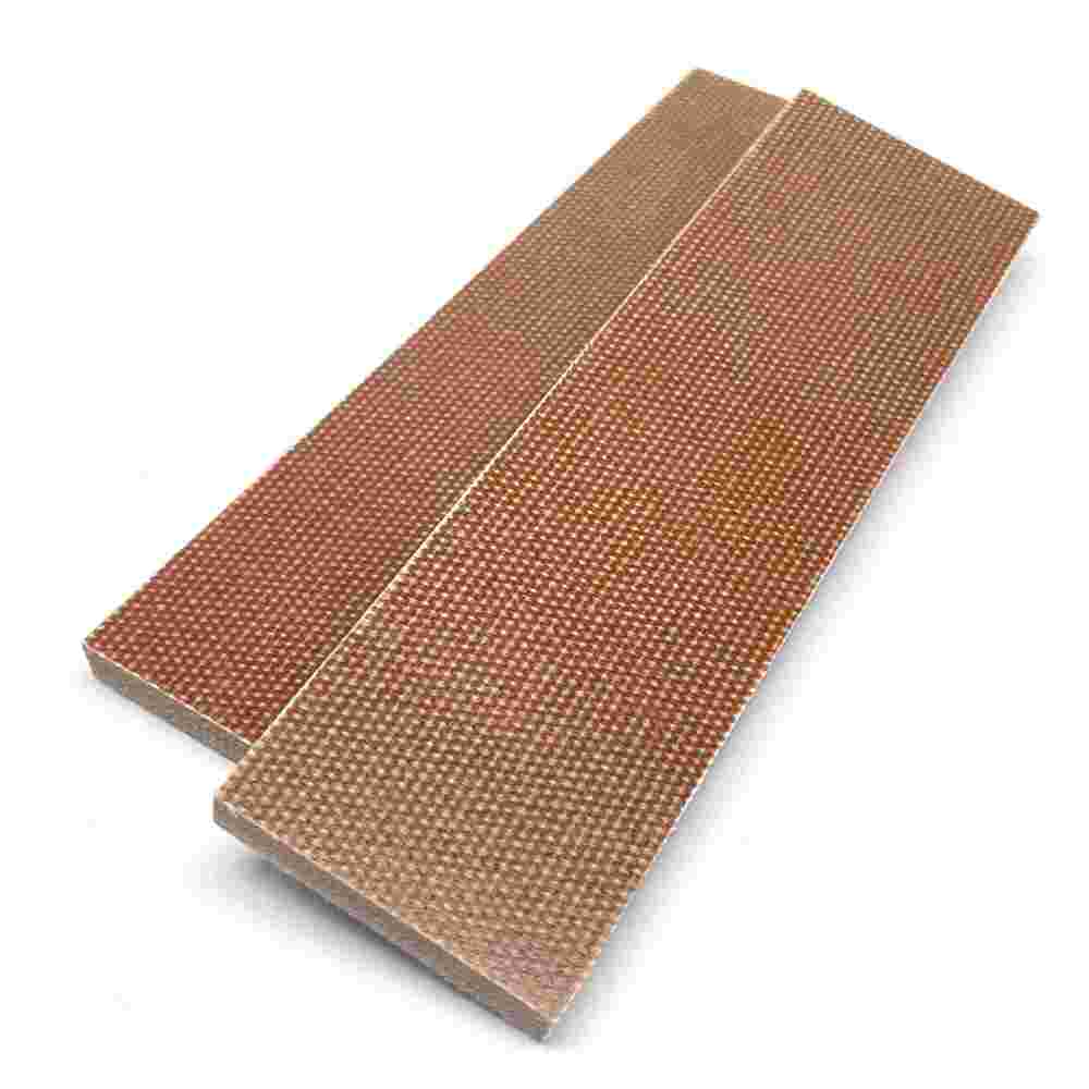 Coarse Weave Brown Canvas Micarta Scales/Sheets - Micarta Knife Handle Material