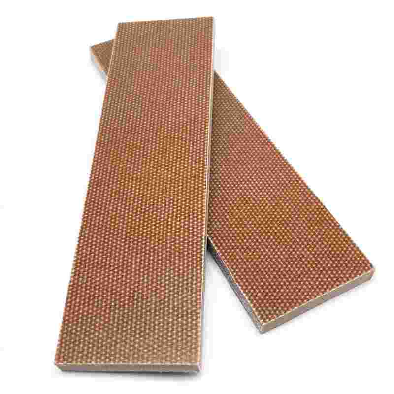 Coarse Weave Brown Canvas Micarta Scales/Sheets - Micarta Knife Handle Material