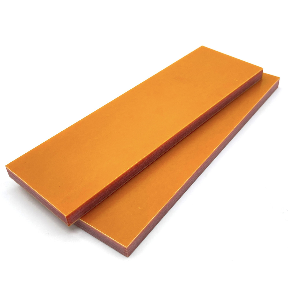 Vintage Orange Paper Micarta Scales/Sheets - Micarta Knife Handle Material