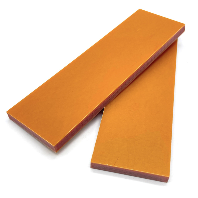 Vintage Orange Paper Micarta Scales/Sheets - Micarta Knife Handle Material