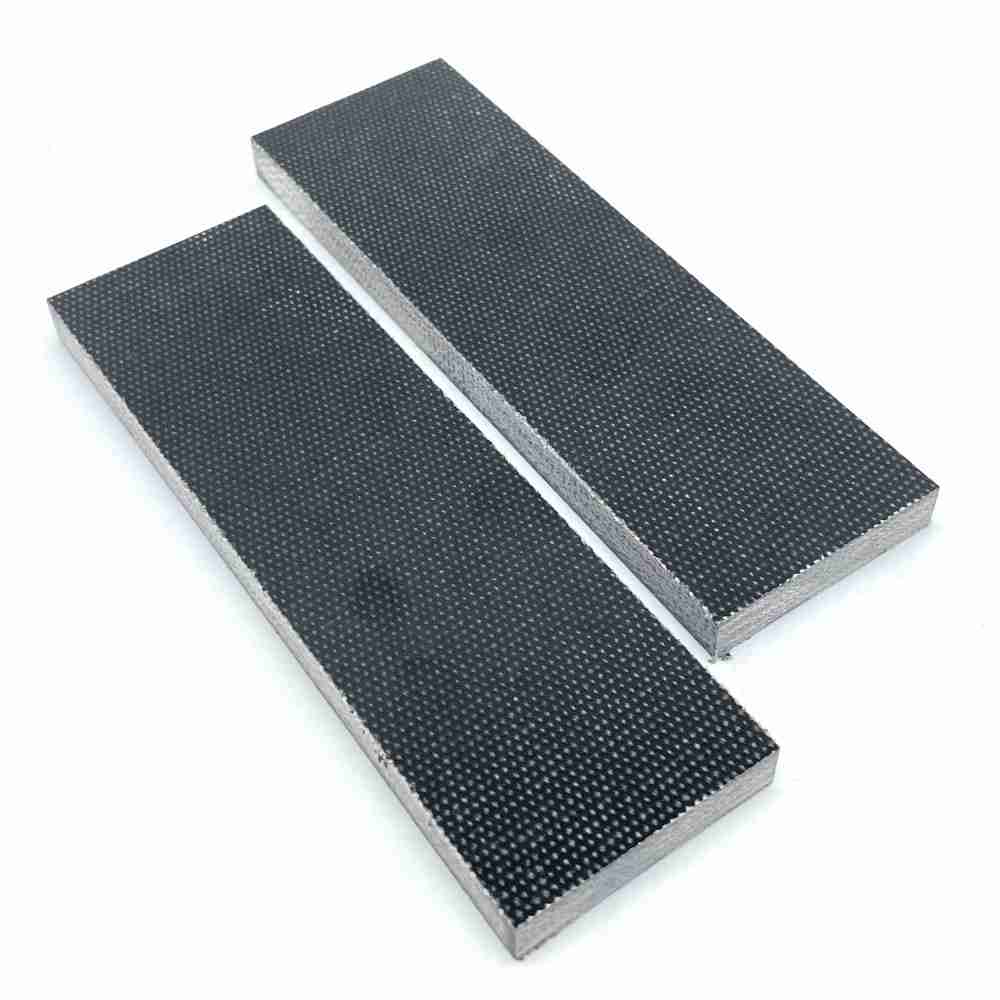 Coarse Weave Black Canvas Micarta Scales/Sheets - Micarta Knife Handle Material