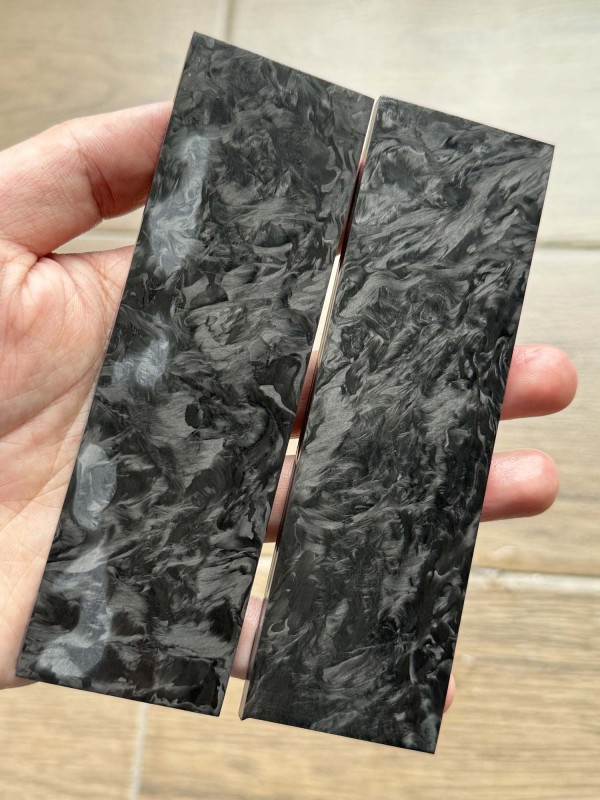 Marbled Carbon Fiber knife scales - Knife Handle Material