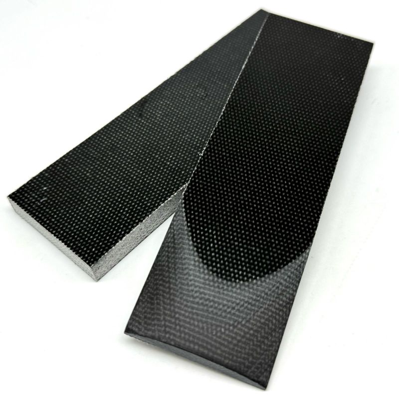 Coarse Weave Black Canvas Micarta Scales/Sheets - Micarta Knife Handle Material