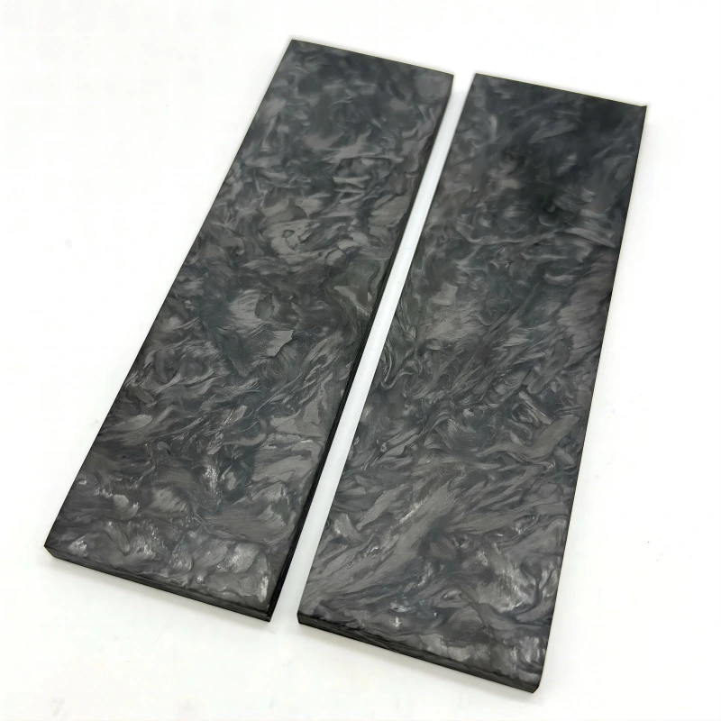 Marbled Carbon Fiber knife scales Knife Handle Material