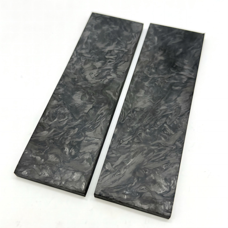 Marbled Carbon Fiber knife scales - Knife Handle Material