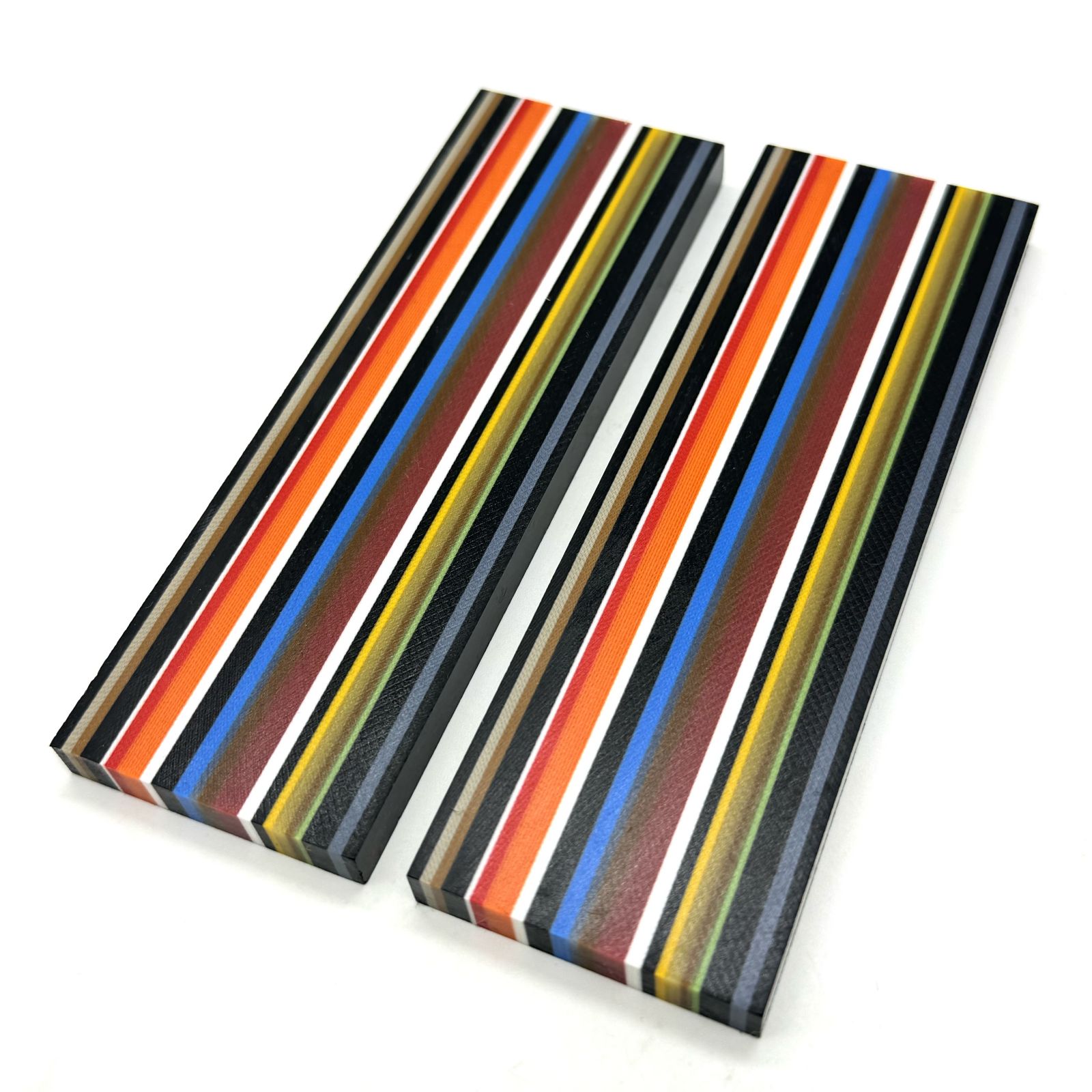 Multi color stripes G10 Knife Scales - Knife Handle Making Material