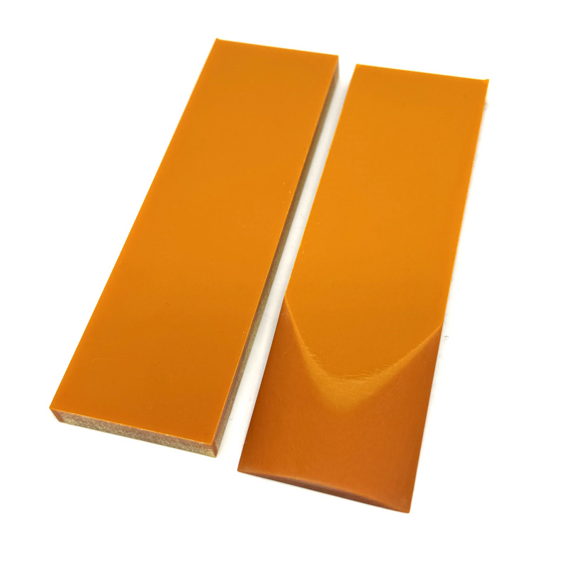 Vintage Orange Paper Micarta Scales/Sheets - Micarta Knife Handle Material