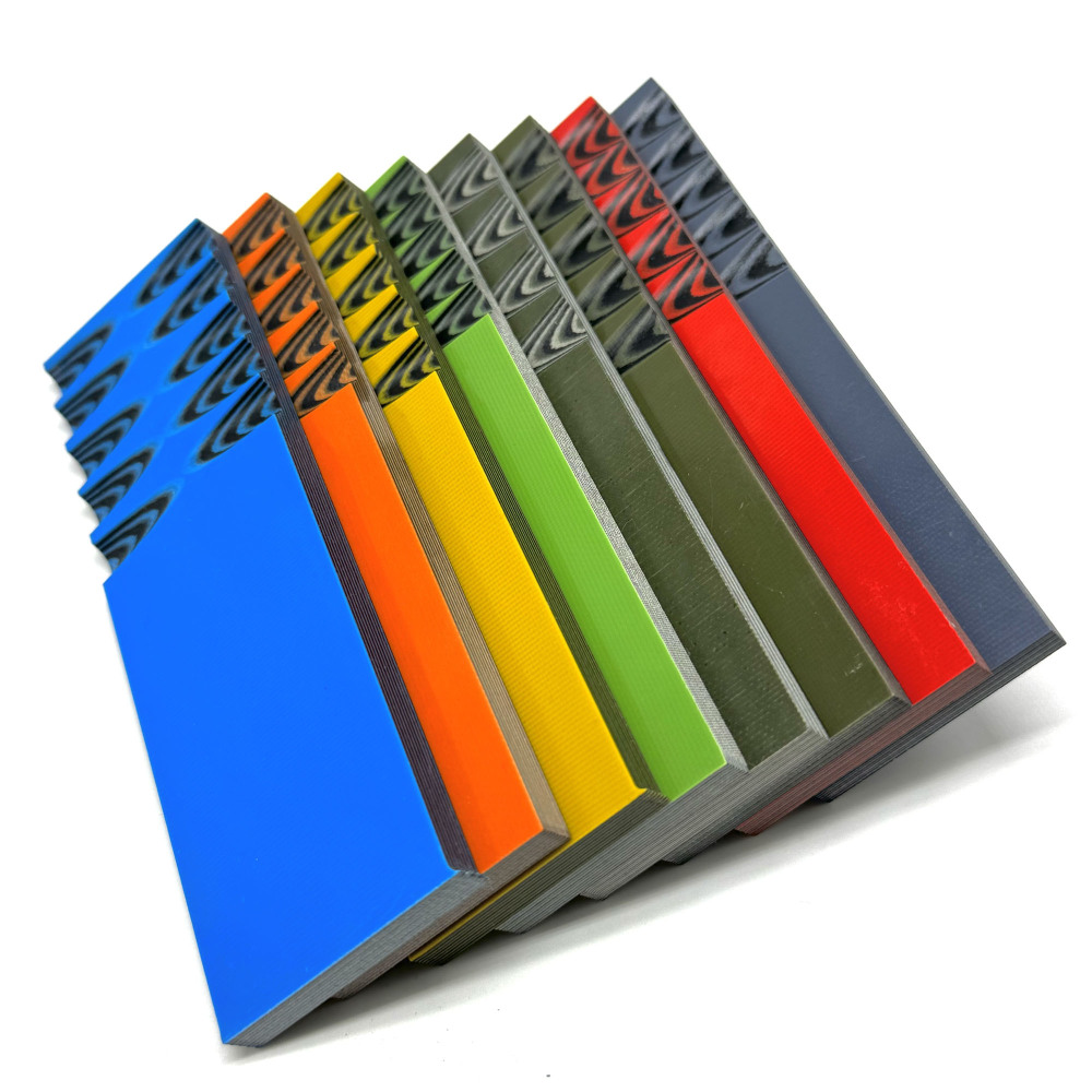 Multi-colored G10 Knife Scales Knife Handle Making Material 130×40×6.4mm(5"×1.5"×1/4")