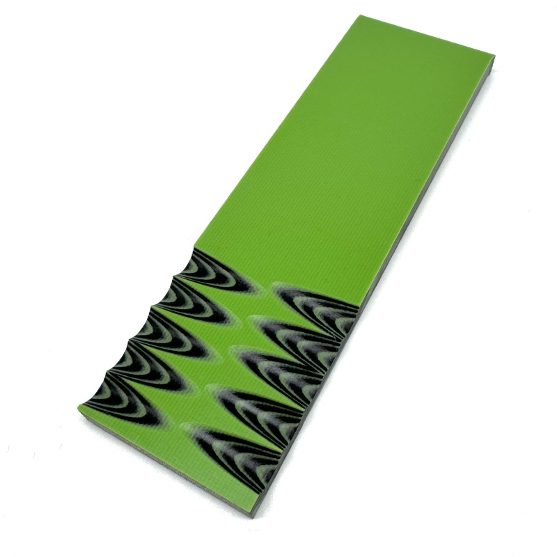 Black/Toxic Green Multicolors G10 Scales Knife Handle Making Material