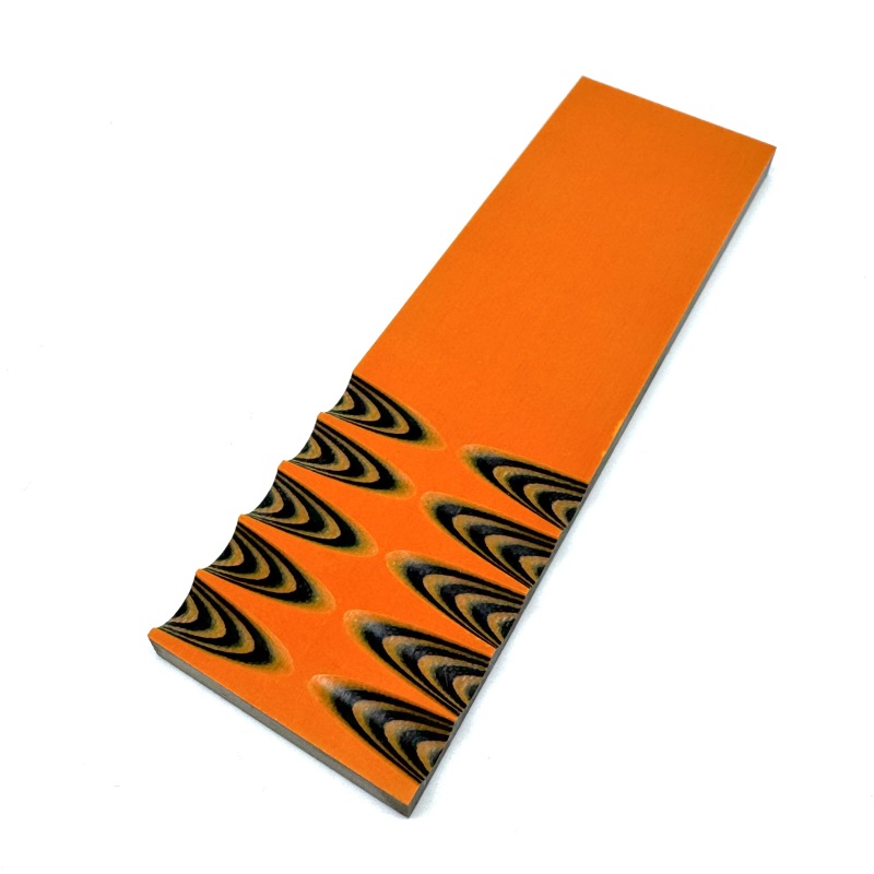 Black/Hunter Orange Multi color G10 Scales Knife Handle Making Material