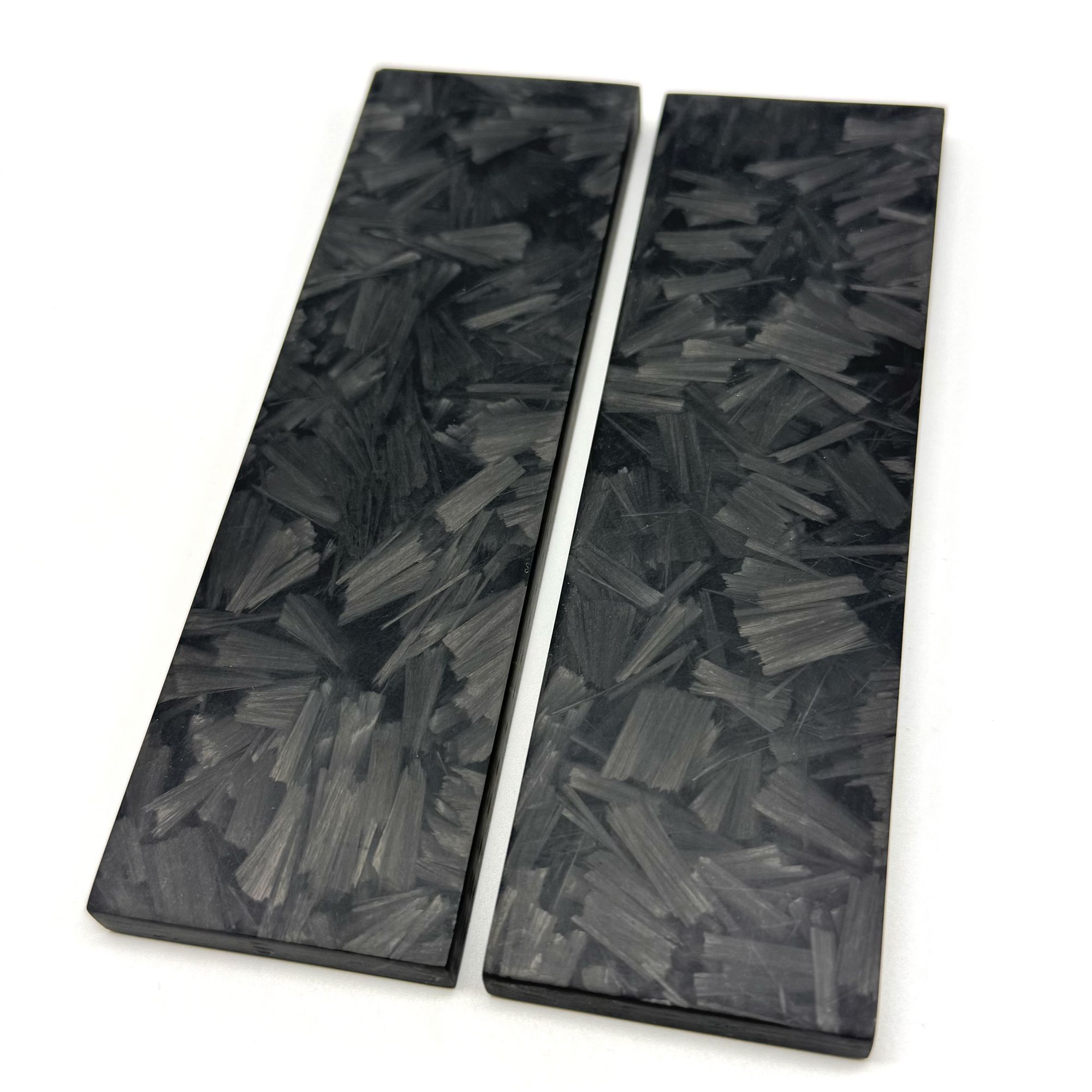 Shreded Carbon Fiber knife Scales