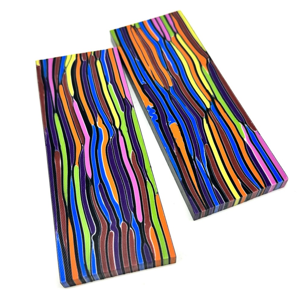 Arcade Pattern G10 Knife Scales - Knife Handle Making Material