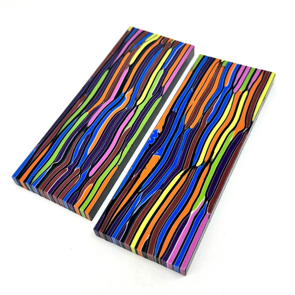 Arcade Pattern G10 Knife Scales - Knife Handle Making Material