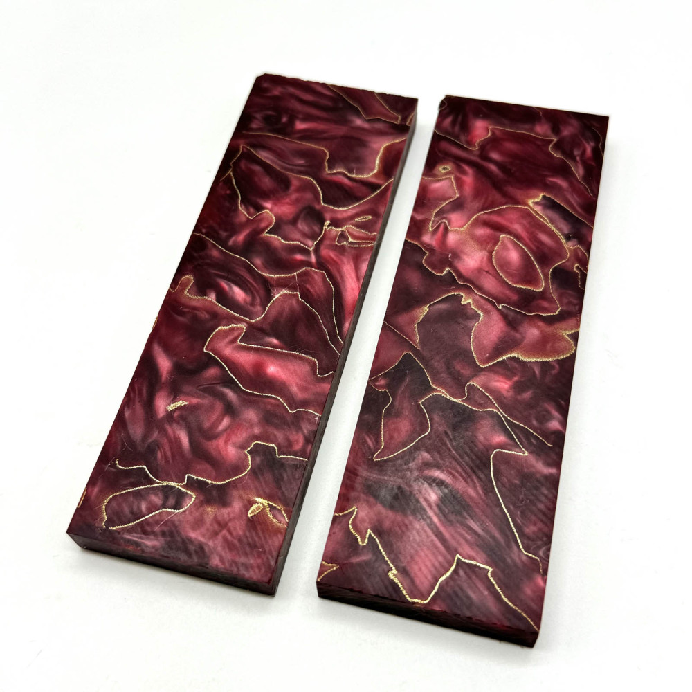 Copper Net inufused Resin Scales - Red