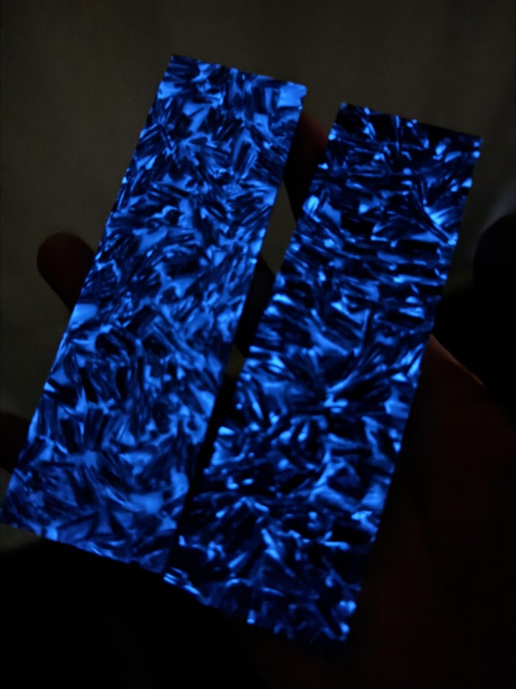Moon Glow Shreded Carbon Fiber - Blue