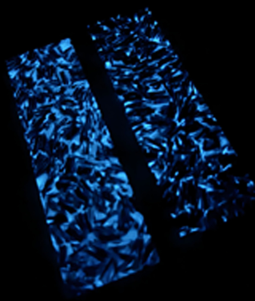 Moon Glow Shreded Carbon Fiber - Blue