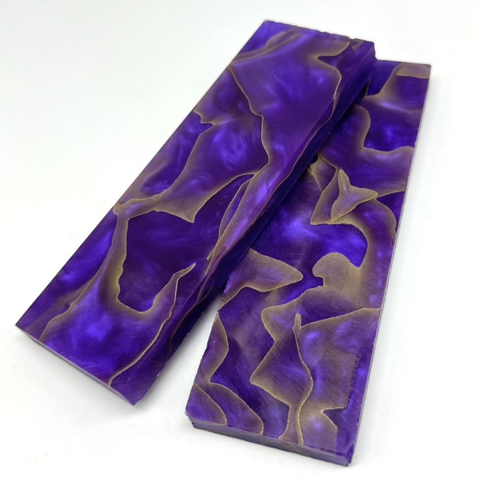 Copper Net inufused Resin Scales - Violet