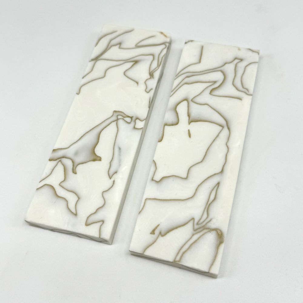 Copper Net inufused Resin Scales - Ivory White