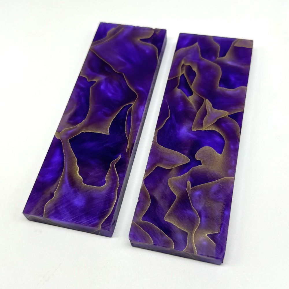 Copper Net inufused Resin Scales - Violet
