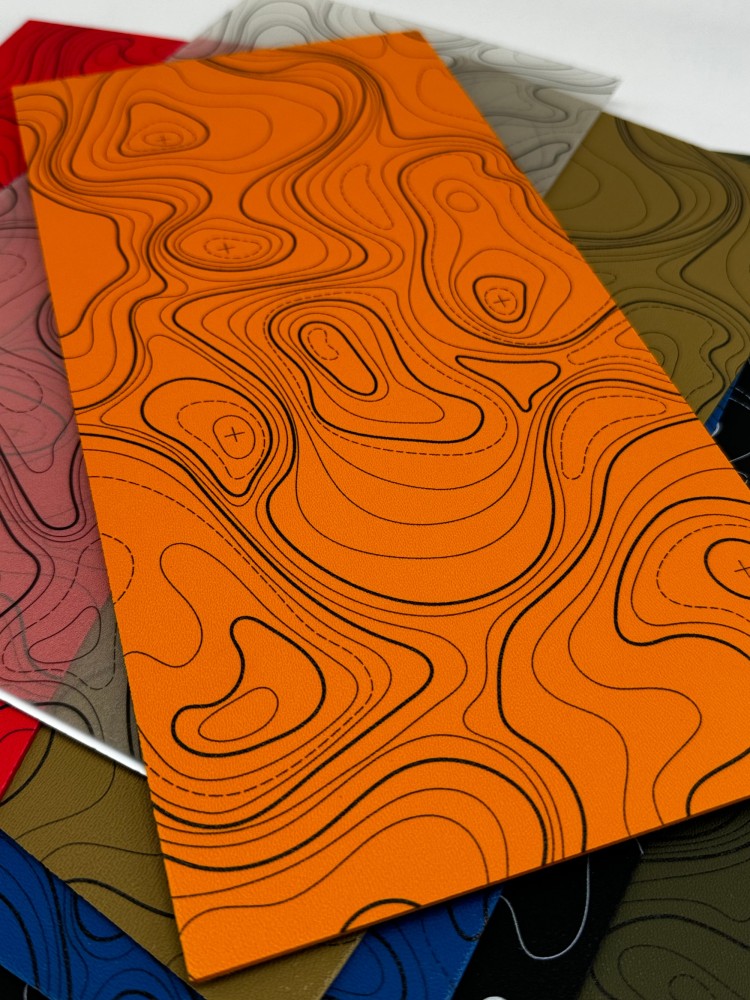Kydex Sheet - Contour line Pattern
