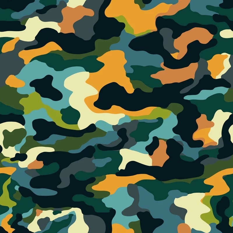Kydex Sheet - Colorful Camo Pattern
