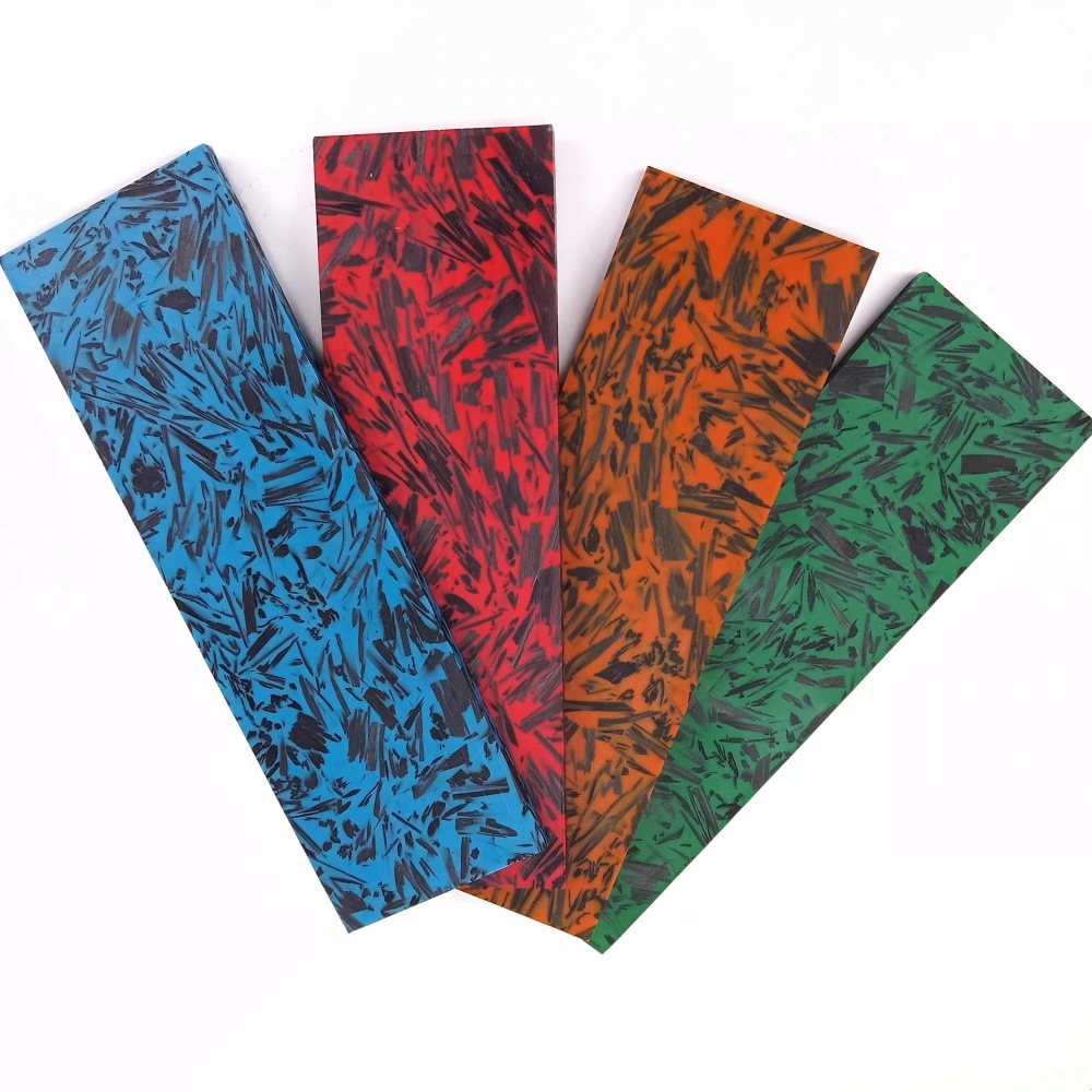 Red Shredded Carbon Fiber Scales