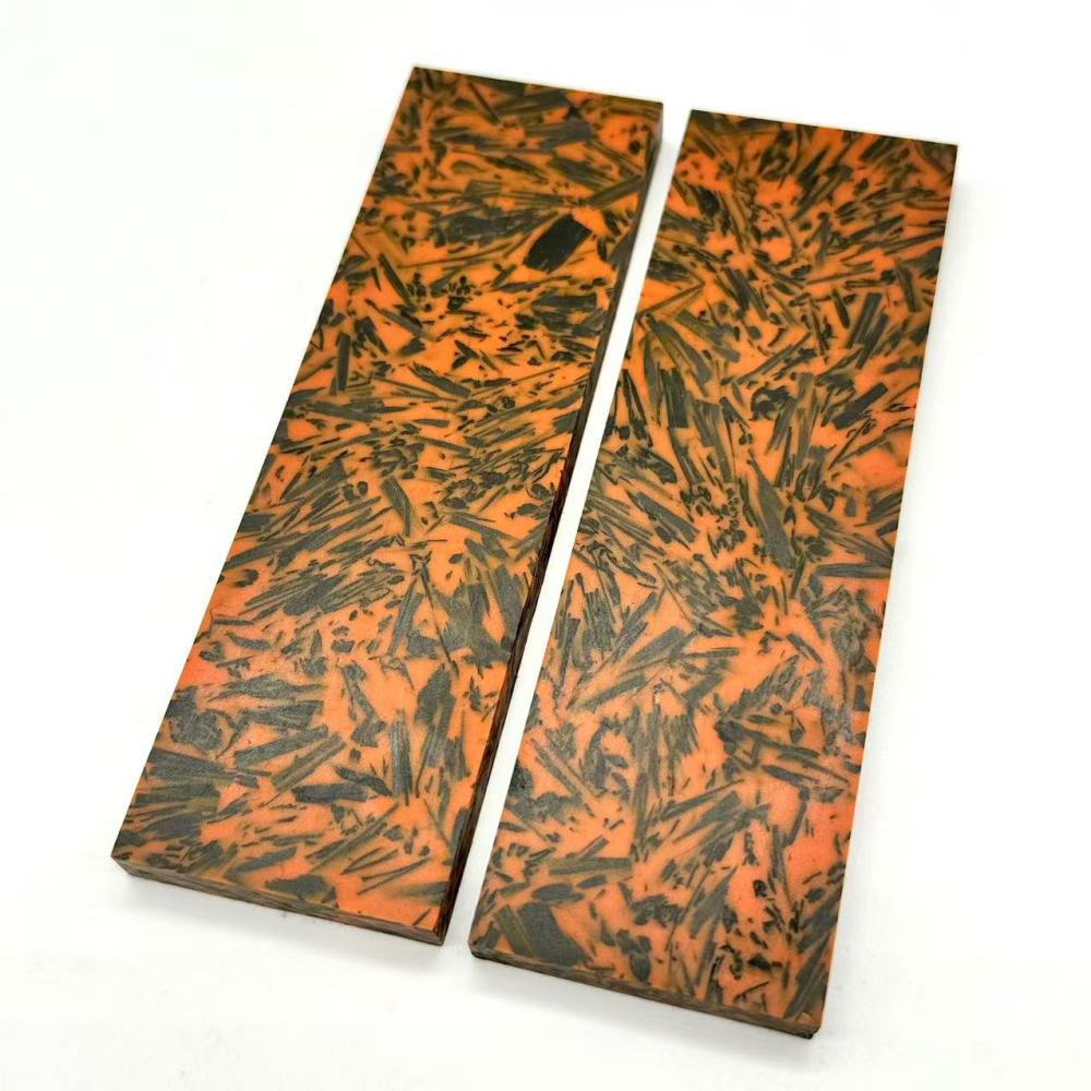 Orange Shredded Carbon Fiber Scales