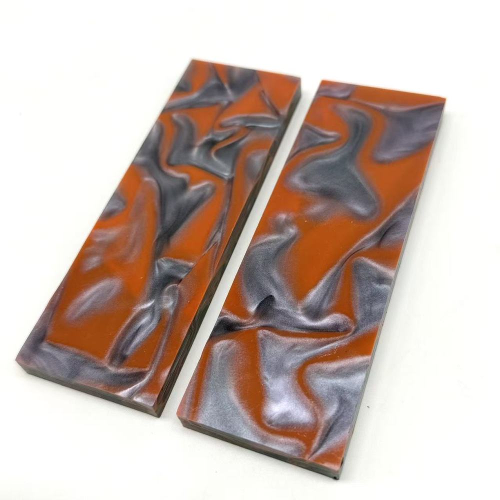 Acrylic Knife Scales - Orange