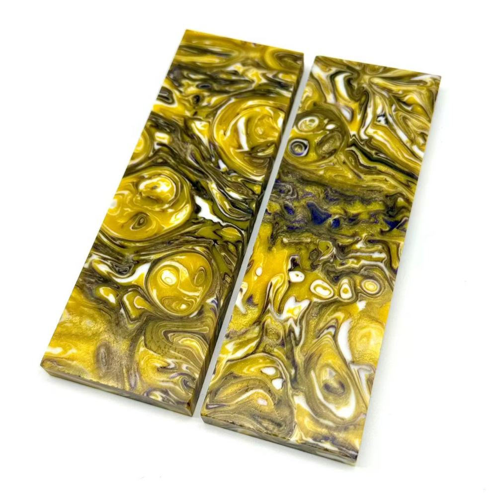 Resin Knife Scales - Yellow