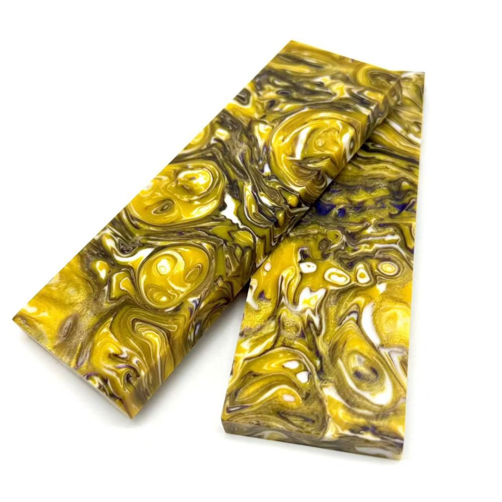 Resin Knife Scales - Yellow