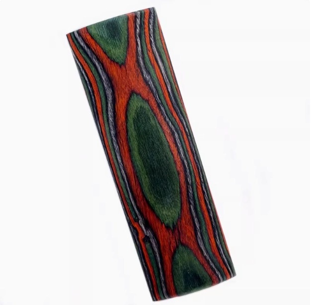 Dyed Laminate Wood - Orange/Green