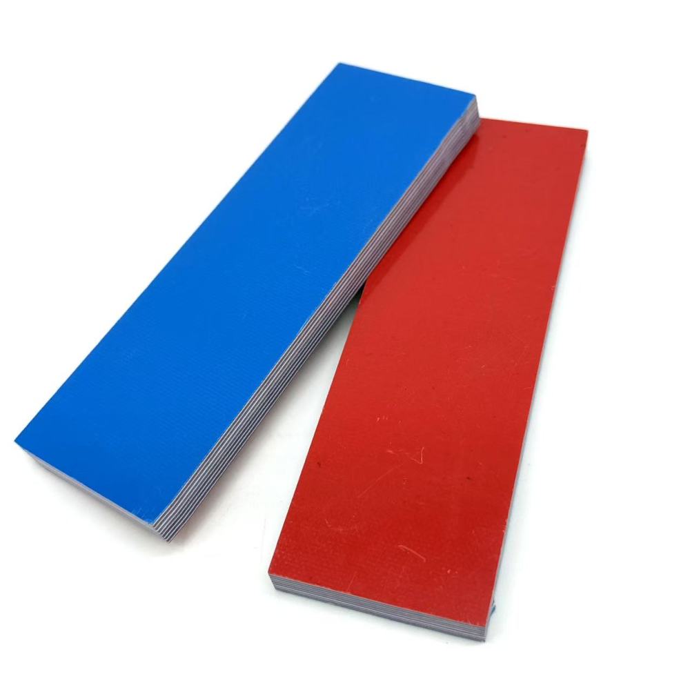 Blue/White/Red Multicolors G10 Scales Knife Handle Making Material
