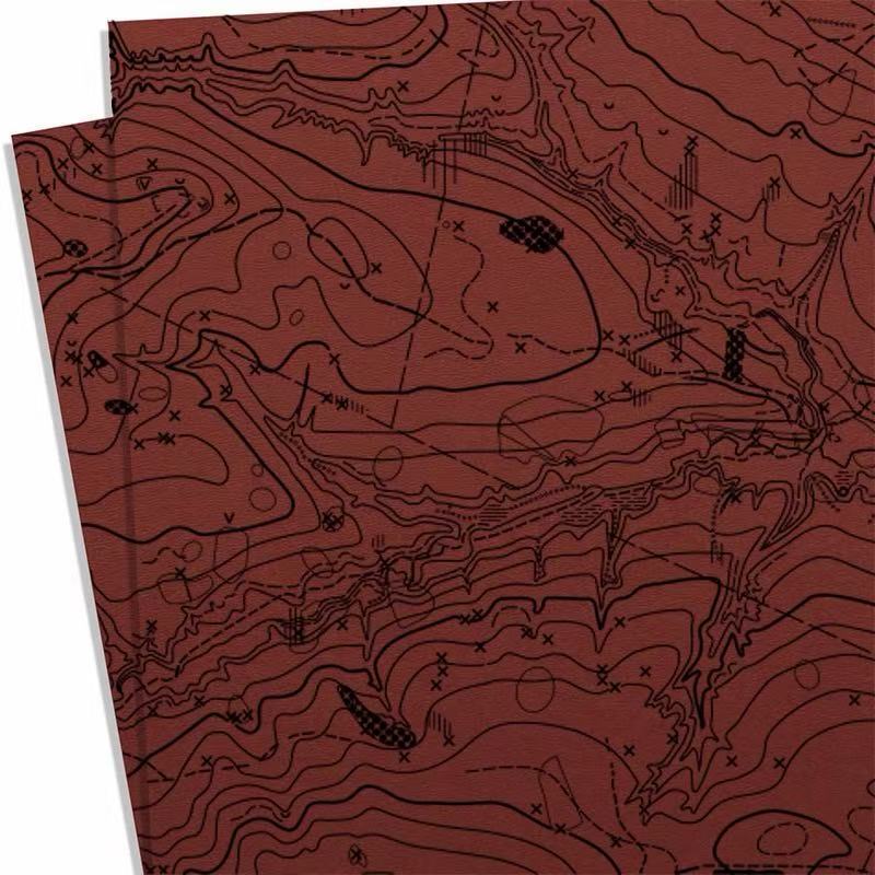 Kydex Sheet - Off Road Map Pattern