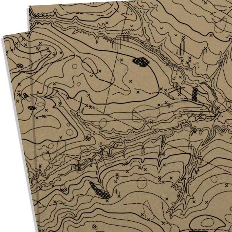 Kydex Sheet - Off Road Map Pattern
