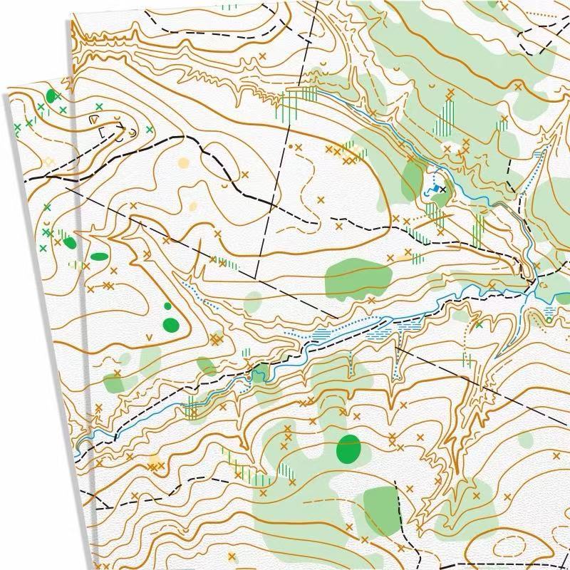 Kydex Sheet - Off Road Map Pattern