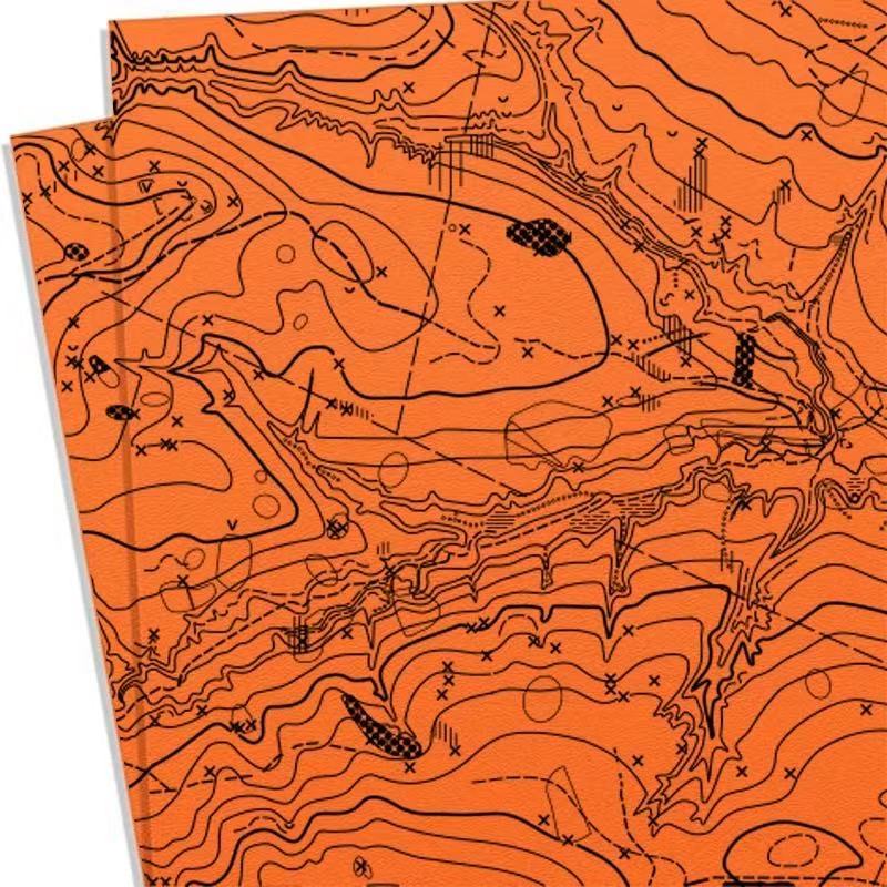Kydex Sheet - Off Road Map Pattern