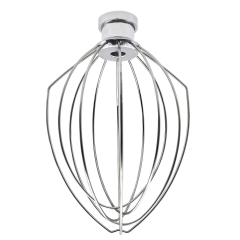 Stainless Steel 6-Wire Whip Attachment Compatible with KitchenAid 6 Quart Bowl-Lift Stand Mixer, Egg Heavy Cream Beater
