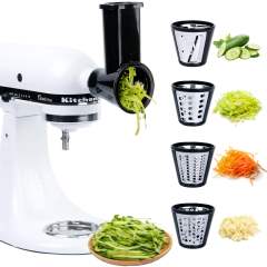 Slicer&Shredder Grater Attachment Compatible with KitchenAid Stand Mixer, 4 Blades, Cheese Grater Attachment