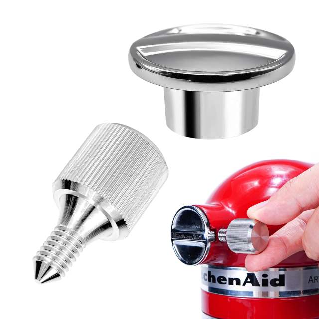 Hub Attachment Cap & Stainless Steel Fixing Attachment Screw Compatible with KitchenAid 4.5 & 5 Quart Tilt-Head Stand Mixer