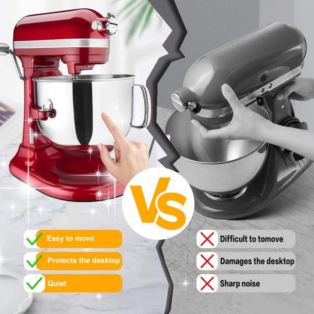 Mixer Sliding Mat for Kitchenaid 6/7/8 Quart Stand Mixer, Slider Mat Compatible with 5-8 Qt Kitchenaid Mixer Accessories