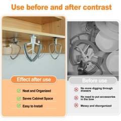 Stand Mixer Attachment Holders Compatible with Kitchenaid Mixer Accessories (Black)