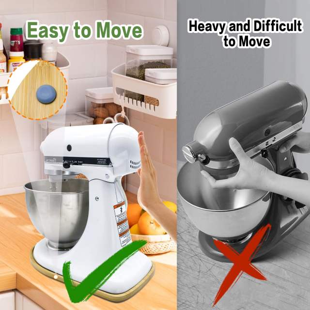 Bamboo Mixer Slider Compatible with KitchenAid 6/7/8 Quart Bowl-Lift Stand Mixer