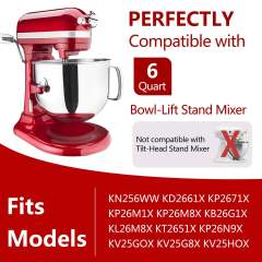 Mixers Bowl Covers Compatible with KitchenAid 6&7 Quart Bowl-Lift Stand Mixer