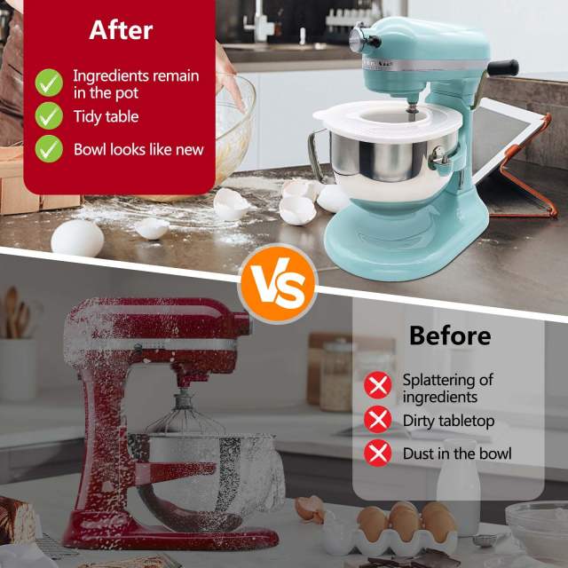 Mixers Bowl Covers Compatible with KitchenAid 6&7 Quart Bowl-Lift Stand Mixer