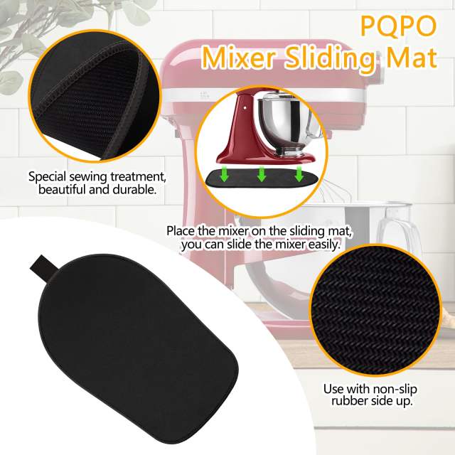 Mixer Sliding Mat Compatible with Kitchenaid 4.5 & 5 Quart Stand Mixer, Slider Mat Compatible with 4.5 & 5Qt Kitchenaid Mixer Accessories