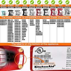 2pcsFixing Attachment Screw Compatible with KitchenAid Bowl-Lift/Tilt-Head Mixer Accessories